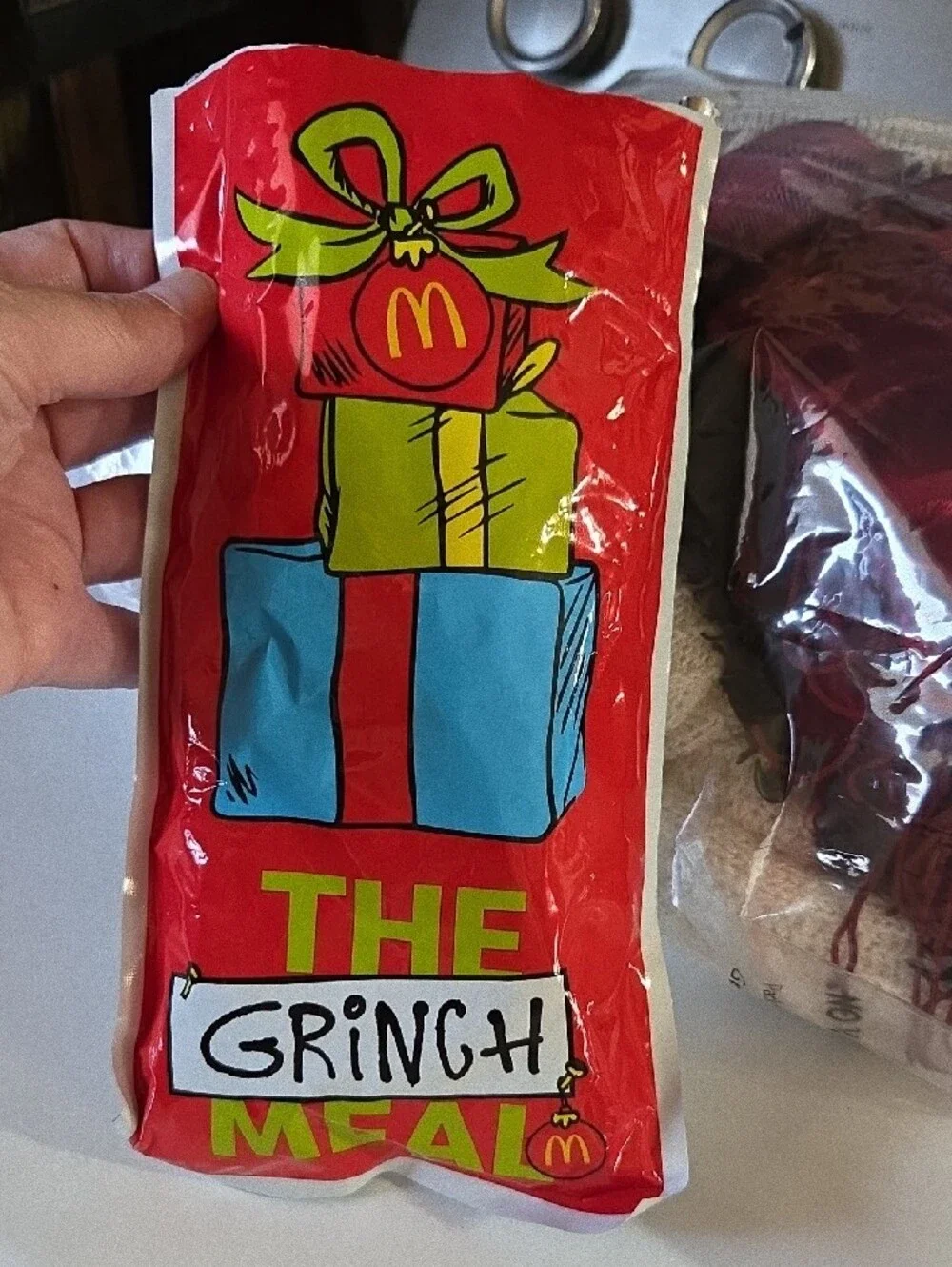 McDonald's Lime Green Cartoon Dog & Girl Novelty Crew Socks